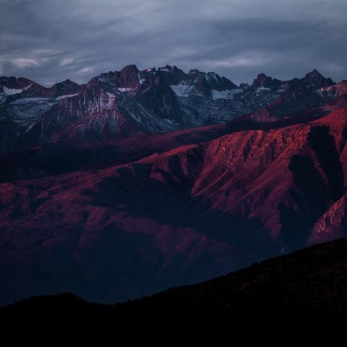 Mountains in the dusk